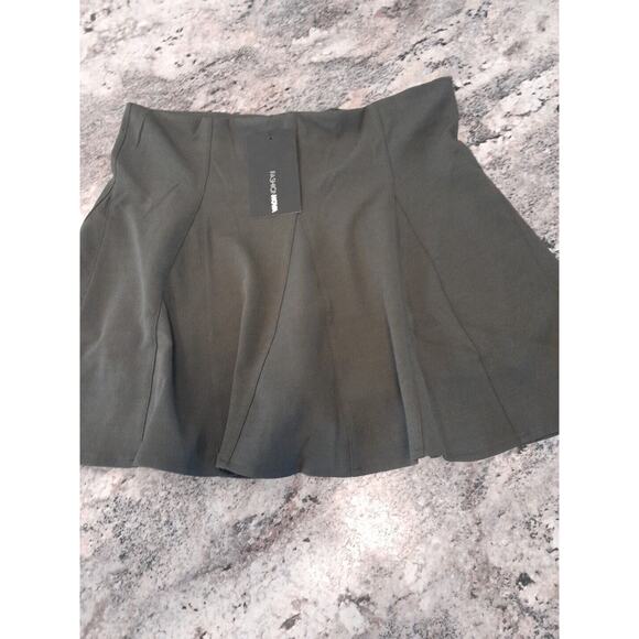Fashion Nova Take Me To A Place Pleated Mini Skort / Skirt | OLIVE | MED - Picture 1 of 4